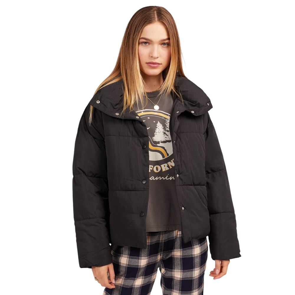 Free People Women's Weekender Puffer Jacket Black Size M